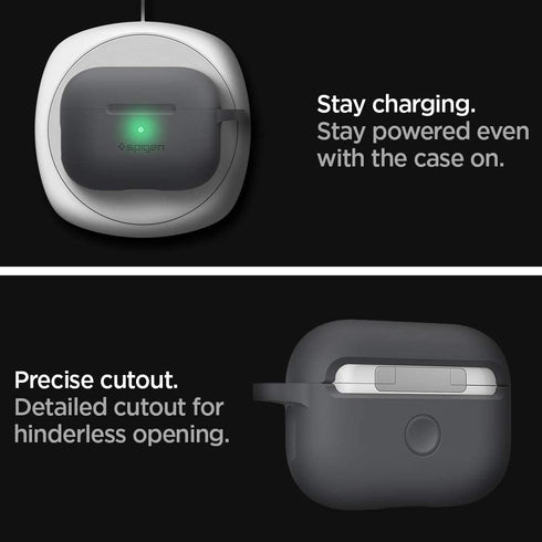 Spigen Airpods PRO case cover Silicone Fit - Charcoal (BOX DAMAGED)