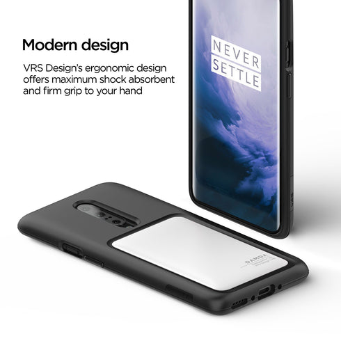 VRS Design OnePlus 7 PRO case cover Damda High Pro Shield - Cream White