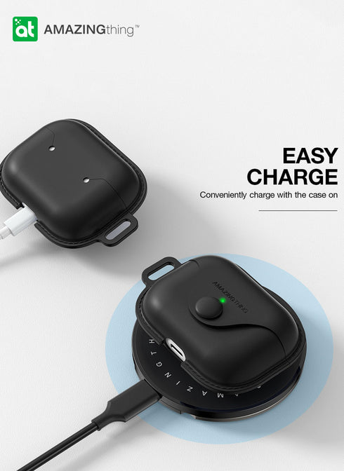 Amazing Thing AirPods Pro 2 / AirPods PRO Case Marsix Pro Leatherette with Lanyard