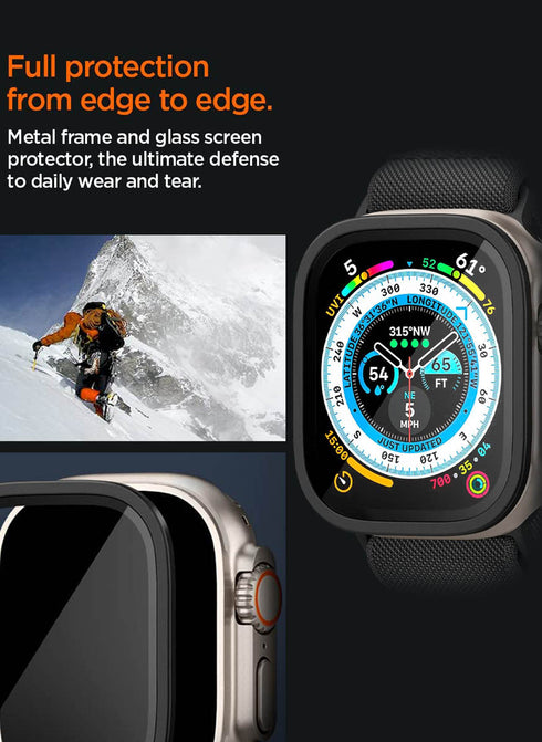 Spigen Apple Watch ULTRA 2 / 1 (49mm) Tempered Glass Screen Protector GLAStR Slim PRO