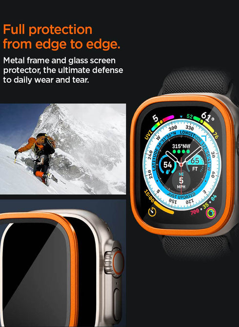 Spigen Apple Watch ULTRA 2 / 1 (49mm) Tempered Glass Screen Protector GLAStR Slim PRO