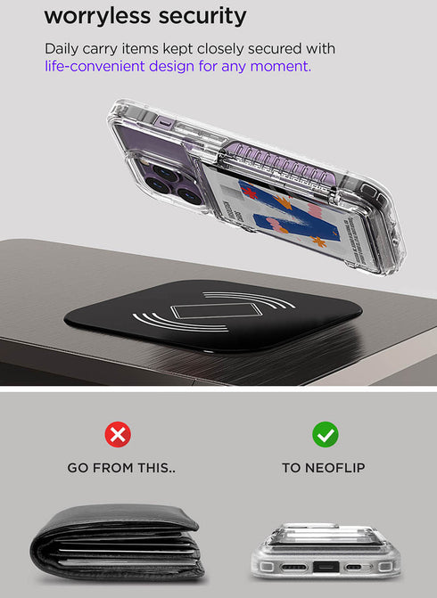 VRS Design iPhone 14 PRO Case Neo Flip