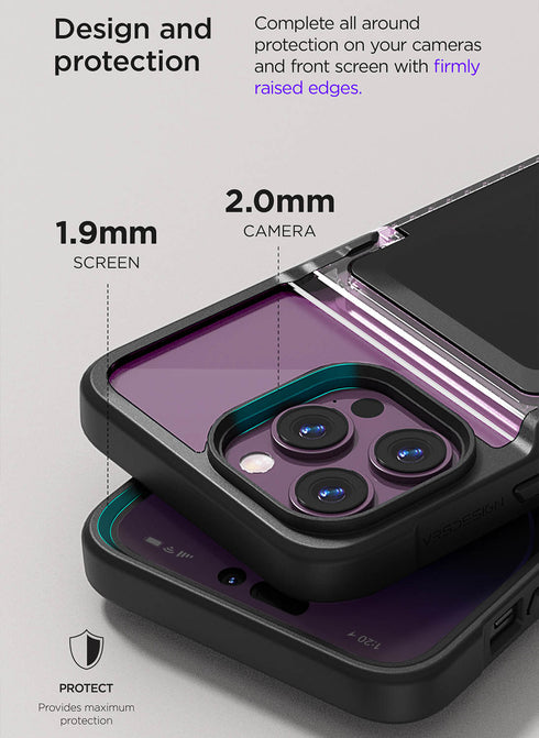 VRS Design iPhone 14 Pro MAX Case Neo Flip