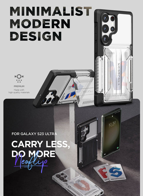 VRS Design Samsung Galaxy S23 ULTRA Case Neo Flip ACTIVE