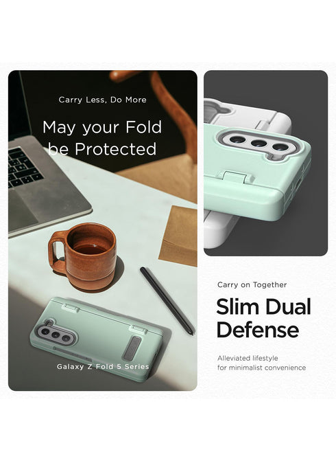 VRS Design Samsung Galaxy Z Fold 5 Case Terra Guard MODERN with S-Pen Holder and Front Screen Protector