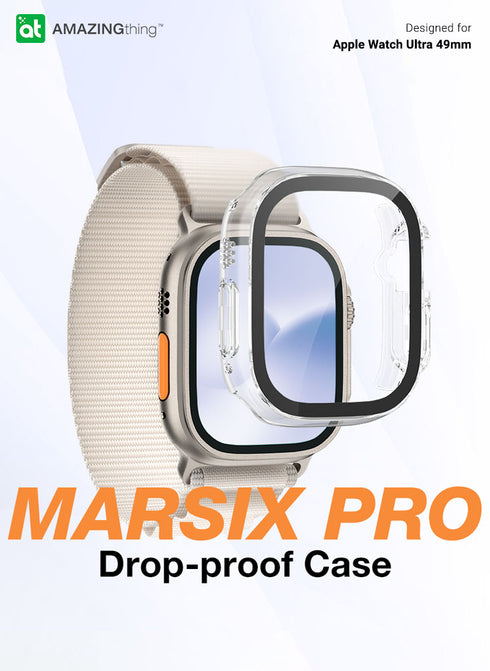 Amazing Thing Apple Watch ULTRA (49mm) Case Marsix PRO w/ built-in Full Glass Screen Protector