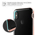 VRS Design iPhone X case cover Crystal Bumper - Rose Gold