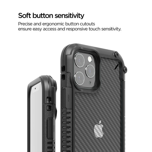 VRS Design iPhone 11 PRO case cover Crystal Mixx Pro - Black Carbon