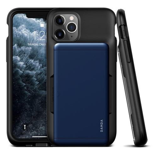 VRS Design iPhone 11 PRO case cover Damda Glide Shield - Deep Sea Blue