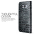 VRS Design Samsung Galaxy S8 Case Croco Diary Genuine Leather