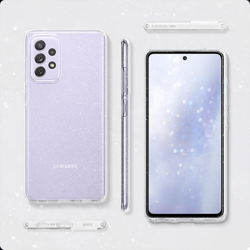 Spigen Samsung Galaxy A72 case cover Liquid Crystal Glitter - Crystal Quartz
