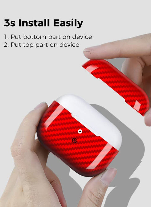 MONOCARBON AirPods PRO 2 Case Real Carbon Fiber