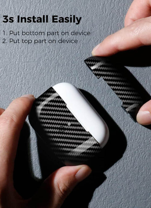 MONOCARBON AirPods PRO 2 Case Real Carbon Fiber