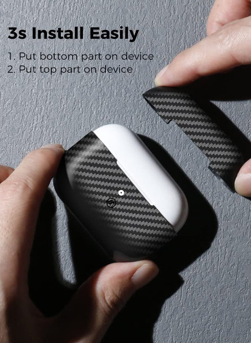 MONOCARBON AirPods PRO 2 Case Real Carbon Fiber