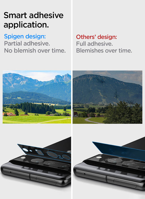 Spigen Google Pixel 7 PRO GLAStR EZ Fit Optik Camera Lens Screen Protector - Black