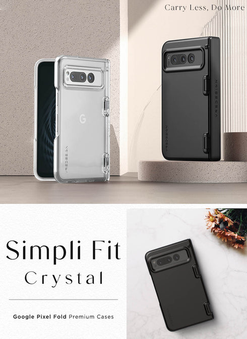 VRS Design Google Pixel Fold Case Simpli Fit Crsytal