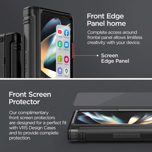 VRS Design Samsung Galaxy Z Fold 4 Case Quick Stand ACTIVE S
