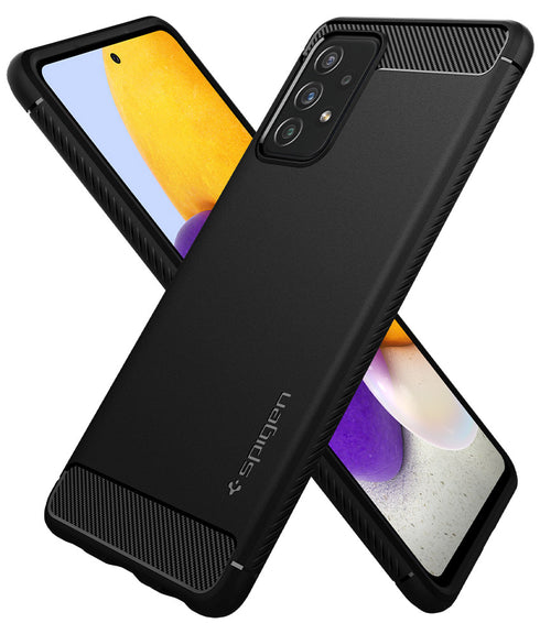 Spigen Samsung Galaxy A72 case cover Rugged Armor - Matte Black