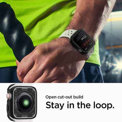Spigen Apple Watch (44mm) case cover Tough Armor - Black