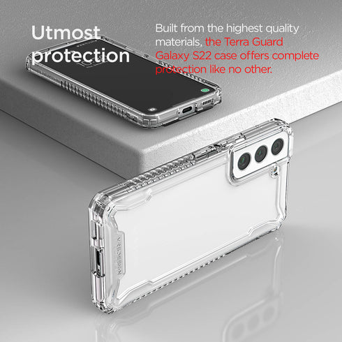 VRS Design Samsung Galaxy S22 Case Terra Guard Crystal