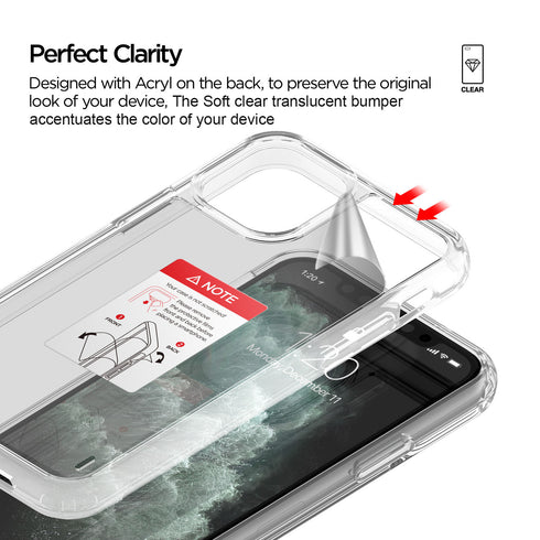 VRS Design iPhone 11 PRO case cover Crystal Mixx - Translucent Clear