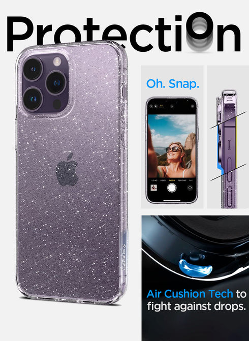Spigen iPhone 14 PRO Case Liquid Crystal Glitter
