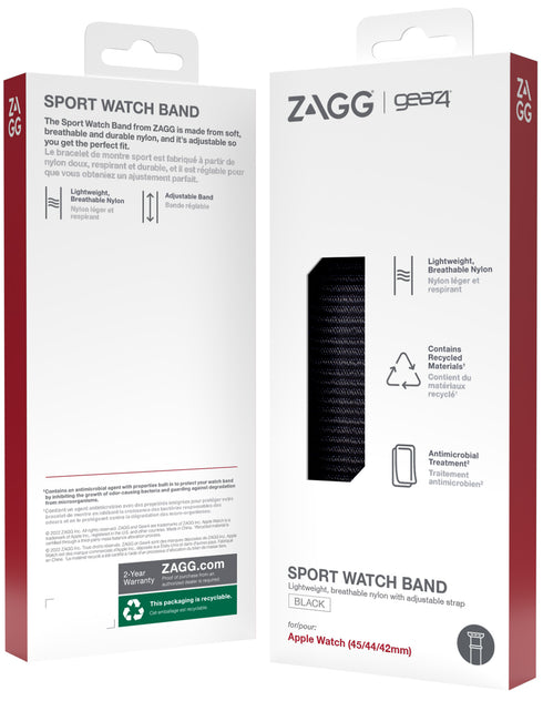 Gear4 Apple Watch (45/44/42mm) Sport Band
