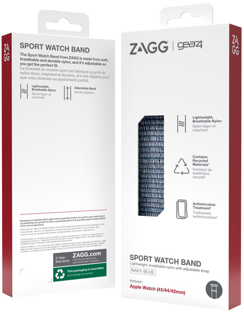 Gear4 Apple Watch (45/44/42mm) Sport Band