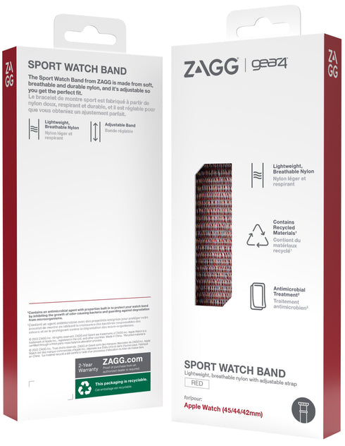Gear4 Apple Watch (45/44/42mm) Sport Band