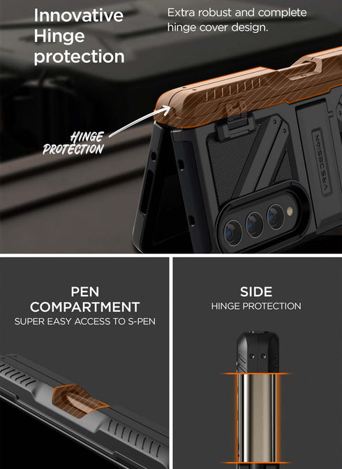 VRS Design Samsung Galaxy Z Fold 4 Case Terra Guard ULTIMATE S