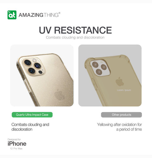 Amazing Thing iPhone 12 Pro Max Case Quartz Ultra Impact