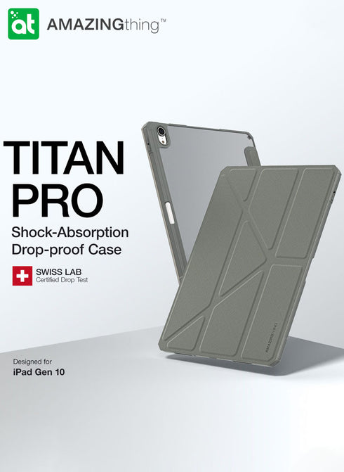 Amazing Thing iPad 10.9" (2022) 10th Gen Case Titan Pro (Pencil Storage Slot)