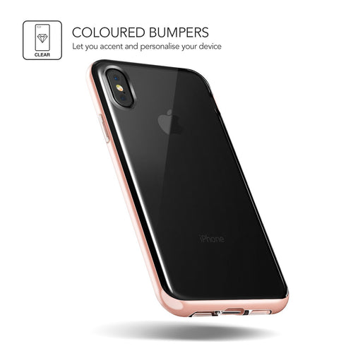 VRS Design iPhone X case cover Crystal Bumper - Rose Gold