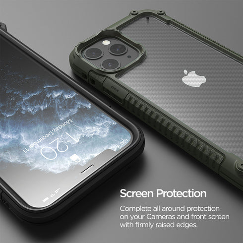 VRS Design iPhone 11 PRO case cover Crystal Mixx Pro - Green Carbon