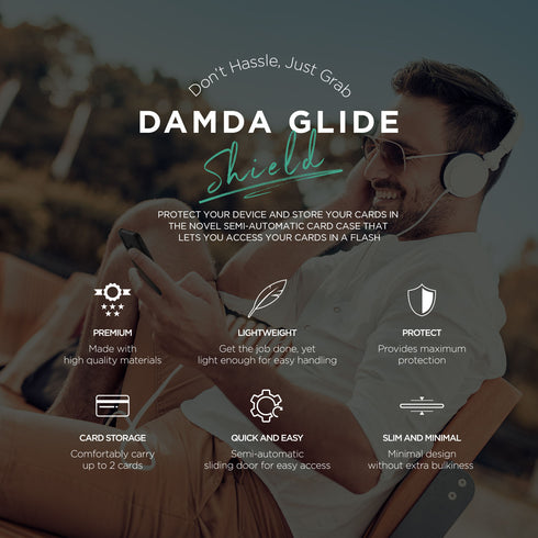 VRS Design Samsung Galaxy A30 case cover Damda Glide Shield - Solid Purple Black