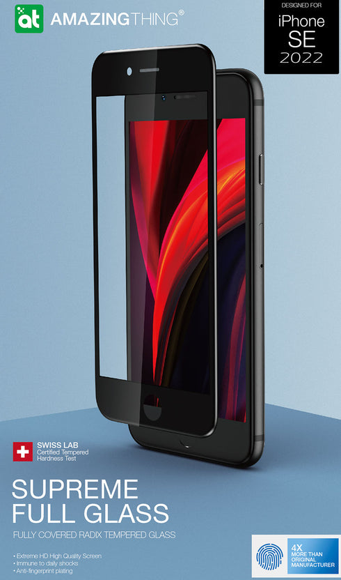 Amazing Thing iPhone SE 3 Tempered Glass Screen Protector Full Cover