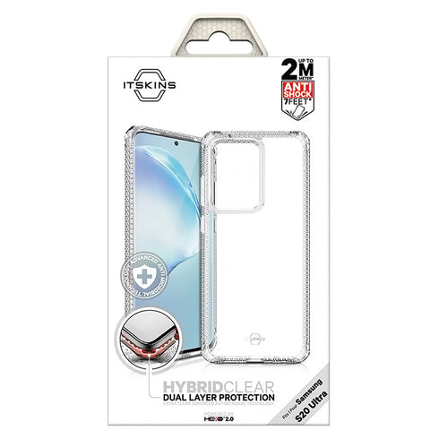 ITskins Samsung Galaxy S20 ULTRA case cover Hybrid Clear - Crystal Clear