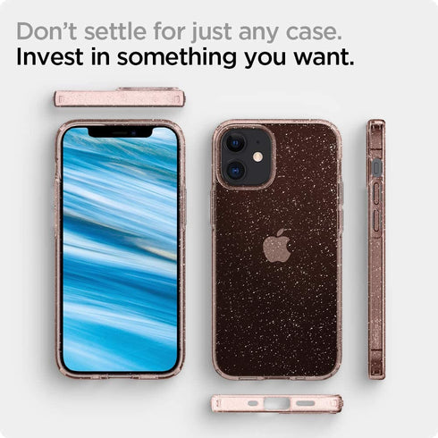 Spigen iPhone 12 Mini case cover Liquid Crystal Glitter