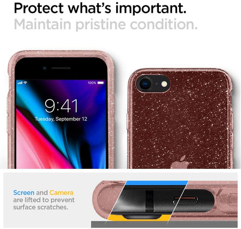Spigen iPhone SE 3 / SE / 8/ 7 Case Liquid Crystal Glitter