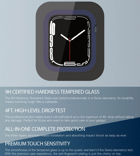 Amazing Thing Apple Watch (45mm) Case Marsix w/ built in Screen Protector