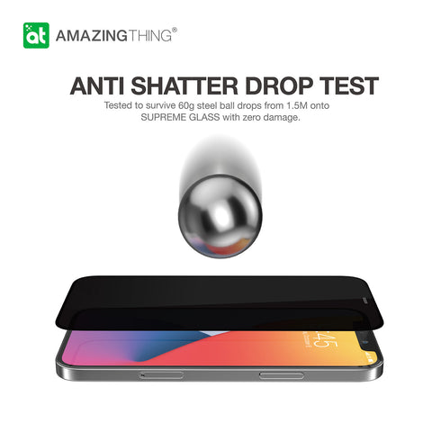 Amazing Thing iPhone 12 Mini Tempered Glass Screen Protector Privacy Supreme