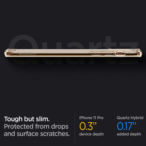 Spigen iPhone 11 PRO case cover Quartz Hybrid - Crystal Clear