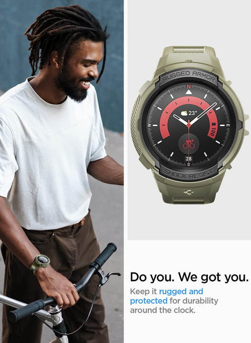 Spigen Samsung Galaxy Watch 5 PRO (45mm) Band with Case Rugged Armor PRO