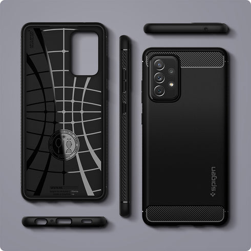 Spigen Samsung Galaxy A72 case cover Rugged Armor - Matte Black