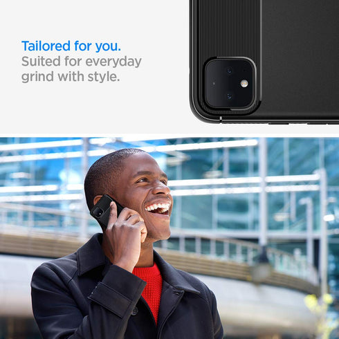 Spigen Google Pixel 4 XL case cover Rugged Armor - Matte Black