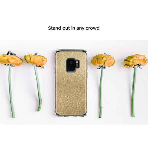 Spigen Samsung Galaxy S9 case cover Slim Armor Crystal Glitter - Gold Quartz