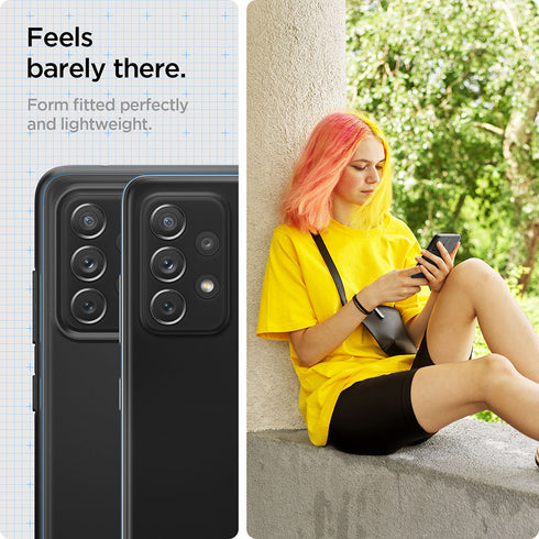 Spigen Samsung Galaxy A72 case cover Thin Fit - Black