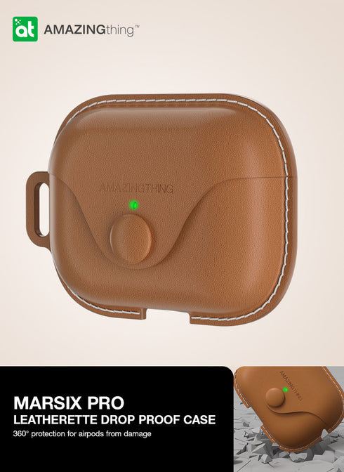 Amazing Thing AirPods Pro 2 / AirPods PRO Case Marsix Pro Leatherette with Lanyard