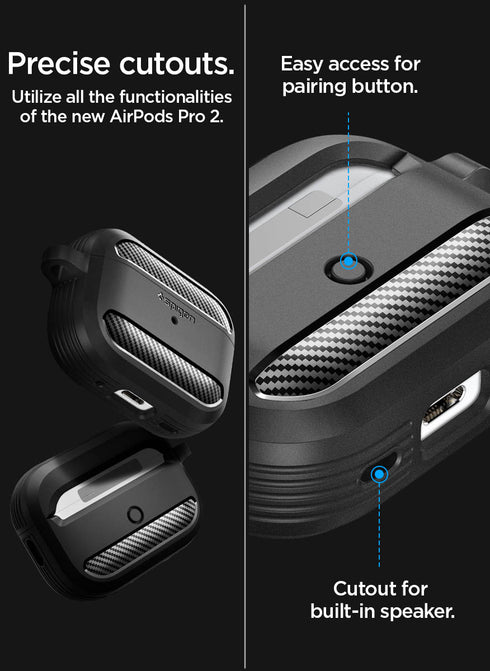 Spigen AirPods PRO 2 Case Rugged Armor