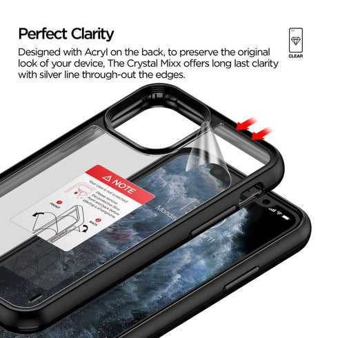 VRS Design iPhone 11 PRO case cover Crystal Mixx - Black